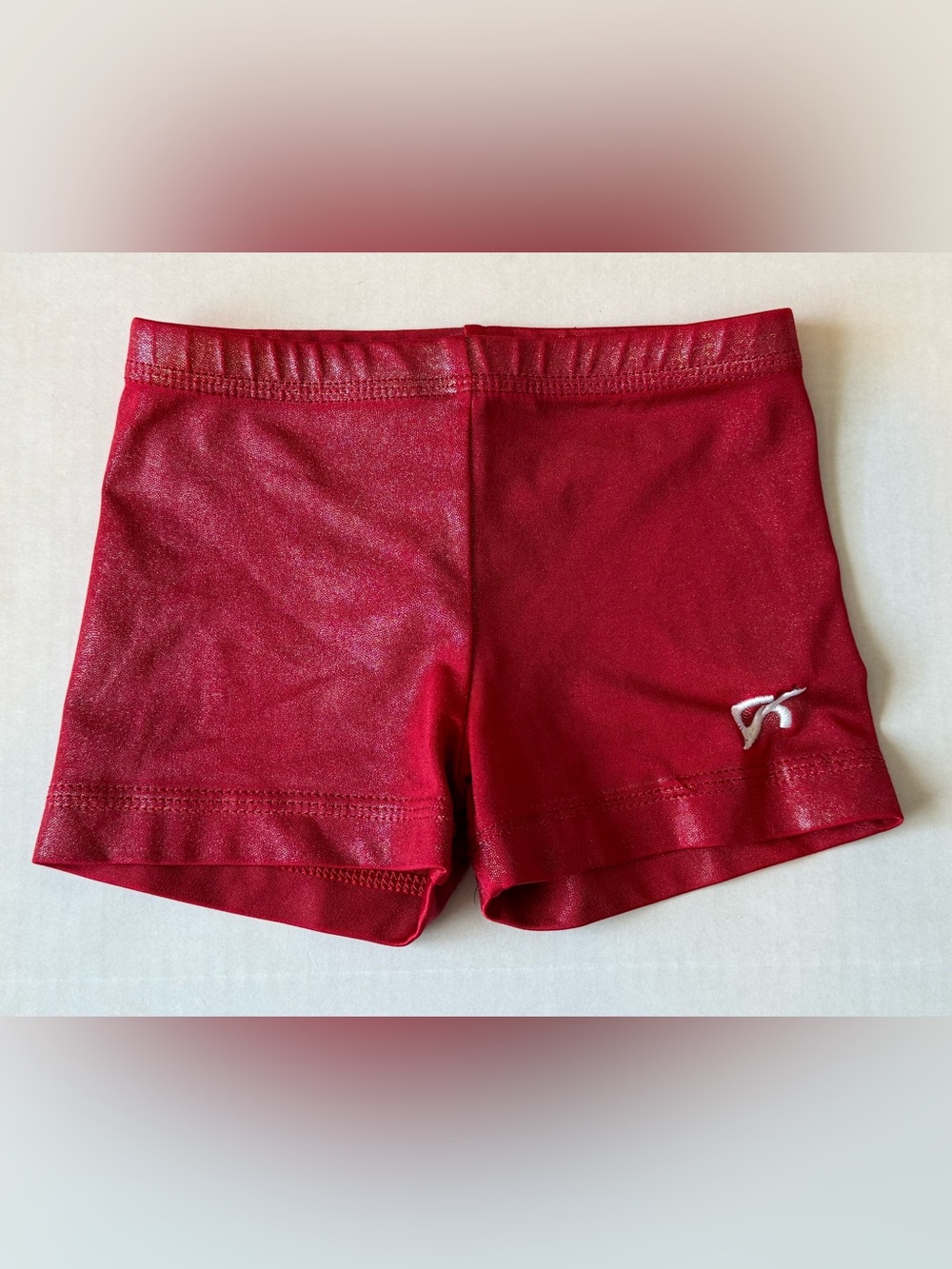 GK Red Shimmer Athletic gymnastics/dance Shorts